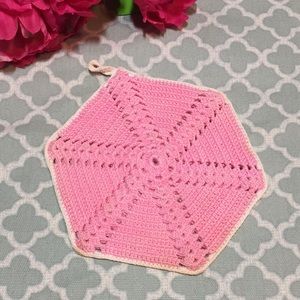 Vintage Crochet/Knit Hot Pad
